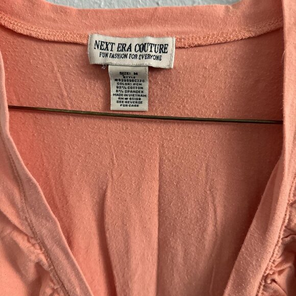 Coral Y2K Long Sleeve Top - Picture 2 of 3